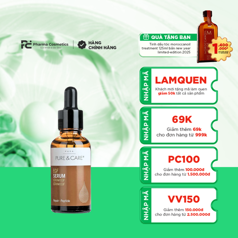 PURE & CARE EGF PEPTIDE / TINH CHẤT TRẺ HÓA PHỤC HỒI DA HƯ TỔN