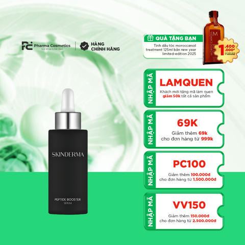SKINDERMA PEPTIDE BOOSTER / TINH CHẤT PHỤC HỒI LÀM MỊN VÀ SÁNG DA