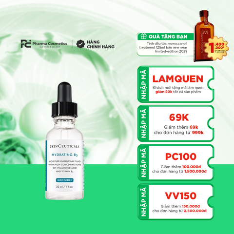SKINCEUTICALS HYDRATING B5: Tinh Chất Dưỡng Ẩm Chuyên Sâu, Phục Hồi Làn Da Sáng Mịn