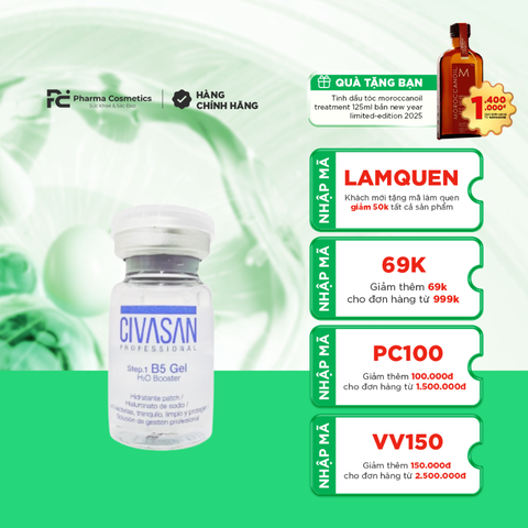 CIVASAN HY+ BALSAM STEP.1 B5 GEL H2O BOOSTER / TINH CHẤT DƯỠNG ẨM VÀ PHỤC HỒI DA 
