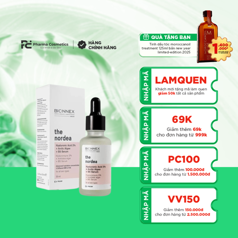 BIONNEX HYALURONIC ACID 2% + ARTIC ALGAE + B5 SERUM / TINH CHẤT SIÊU PHỤC HỒI DÀNH CHO DA TỔN THƯƠNG