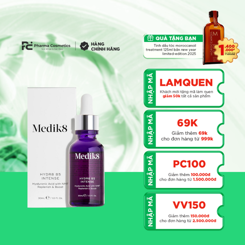 MEDIK8 HYDR8 B5 INTENSE: Tinh Chất Cấp Ẩm Chuyên Sâu, Phục Hồi & Tái Tạo Làn Da Khô