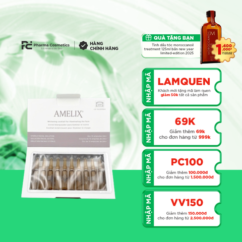 AMELIX SOLUTION / TINH CHẤT SÁNG DA MỜ NÁM