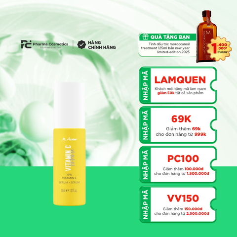 M. ASAM® VITAMIN C INTENSE 10% SERUM 30ML / TINH CHẤT DƯỠNG SÁNG DA VITAMIN C 10% 
