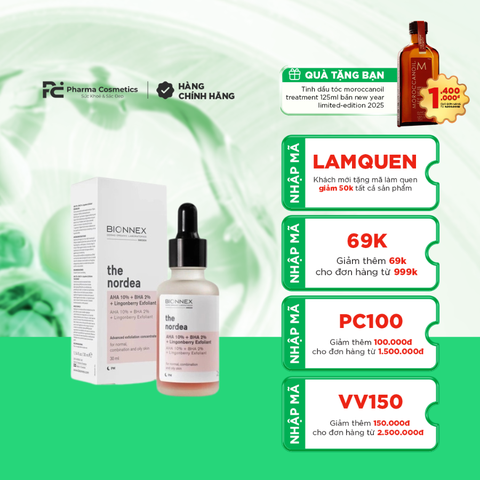 BIONNEX AHA 10% + BHA 2% + LINGONBERRY EXFOLIANT / TINH CHẤT TRẺ HÓA TOÀN DIỆN CHO DA TRƯỞNG THÀNH