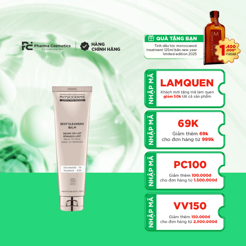 METHODE PHYSIODERMIE DEEP CLEANSING BALM/ TẨY TRANG ORGANIC TẠO NHIỆT SẠCH SÂU TÁI TẠO MÀNG BẢO VỆ DA DEEP CLEANSING BALM