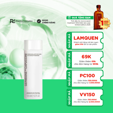 EYE MAKEUP REMOVER / NƯỚC TẨY TRANG DỊU NHẸ CHO VÙNG MẮT EYE MAKEUP REMOVER GERMAINE DE CAPUCCINI