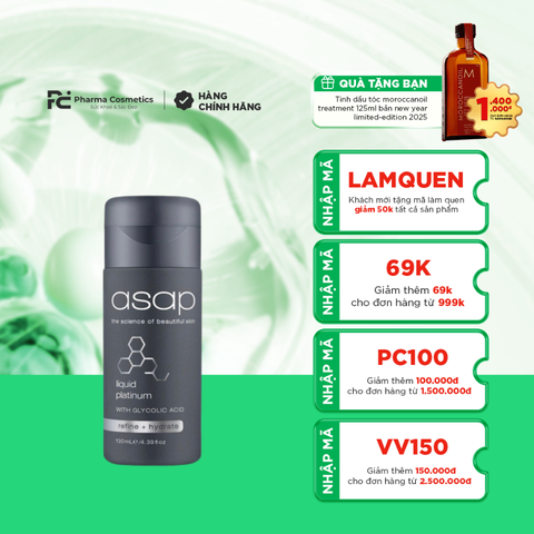 ASAP LIQUID PLATINUM: Tinh Chất Tái Tạo Da Ban Đêm, Mang Lại Làn Da Sáng Mịn & Tươi Trẻ