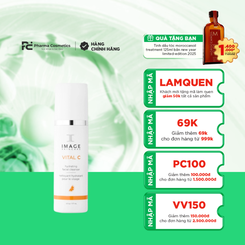 IMAGE SKINCARE VITAL C HYDRATING FACIAL CLAEANSER / SỮA RỬA MẶT LÀM DỊU, DƯỠNG ẨM VÀ PHỤC HỒI DA