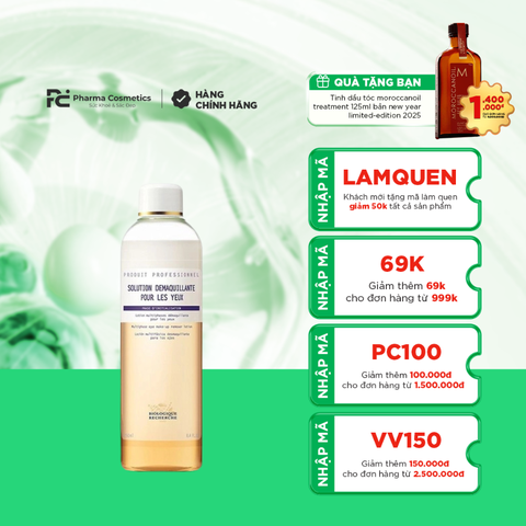 BIOLOGIQUE RECHERCHE SOLUTION DÉMAQUILLANTE POUR LES YEUX / DUNG DỊCH TẨY TRANG MẮT 250ML