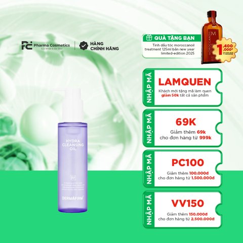 DERMAFIRM HYDRA CLEANSING OIL / DẦU TẨY TRANG LÀM SẠCH SÂU CHO MỌI LOẠI DA