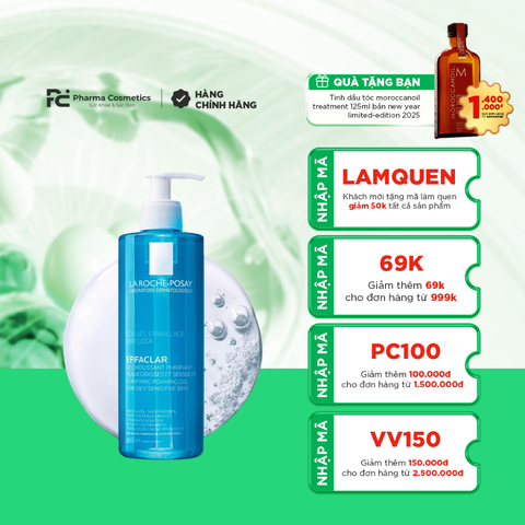 LA ROCHE POSAY EFACLAR PURIFYING FOAMING GEL FOR OILY SENSITIVE SKIN / GEL RỬA MẶT TẠO BỌT LÀM SẠCH DÀNH CHO DA DẦU NHẠY CẢM