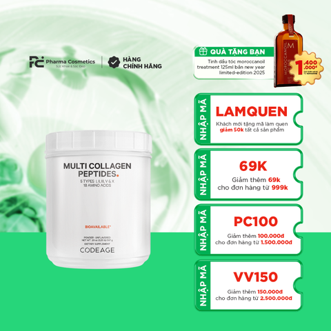 CODEAGE HYDROLYZED MULTI COLLAGEN PEPTIDES / BỘT BỔ SUNG COLLAGEN THỦY PHÂN