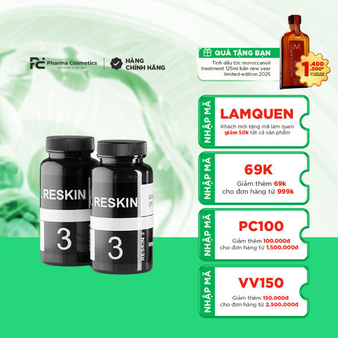 COLLAGEN LABEL N RESKIN / VIÊN UỐNG CAO CẤP ĐẸP DA, TRẺ HÓA, CHỐNG LÃO HÓA