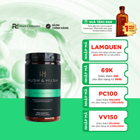 Hush and Hush PlantYourDay/ Bột Protein Thuần Chay