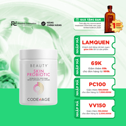 VIÊN UỐNG LỢI KHUẨN CODEAGE SKIN PROBIOTIC
