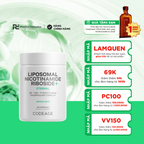 CODEAGE LIPOSOMAL NR+ / VIÊN UỐNG NGĂN NGỪA LÃO HÓA