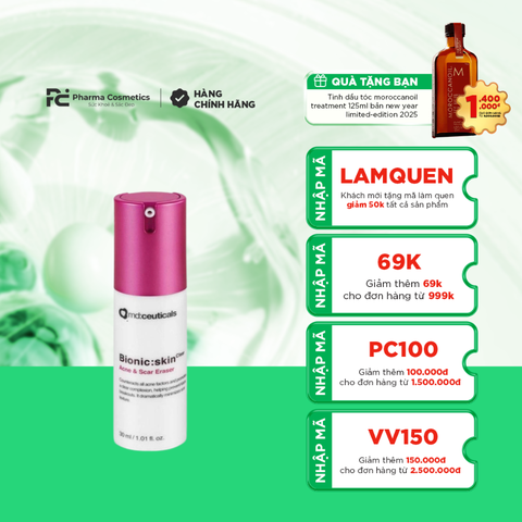 Bionic: skinClear Acne & Scar Eraser / kem trị mụn và xóa sẹo mụn