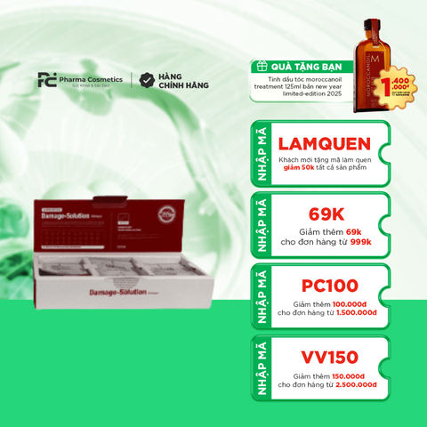 CIVASAN DAMAGE - SOLUTION 30 DAYS 1ML X 30 GÓI/ SERUM LÀM TRẮNG PHỤC HỒI 30 NGÀY CIVASAN DAMAGE - SOLUTION 30 DAYS 1ML X 30 GÓI
