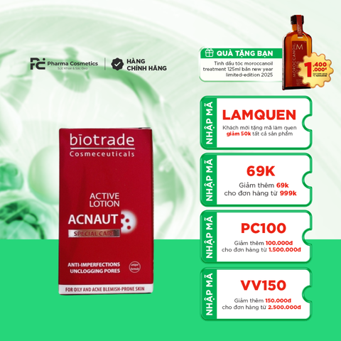 ( Date 2027 ) BIOTRADE ACNAUT ACTIVE LOTION 15ML / DUNG DỊCH CHẤM MỤN HOẠT TÍNH