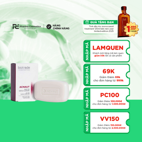 BIOTRADE ACNAUT SOAP / XÀ PHÒNG TẮM NGĂN NGỪA MỤN