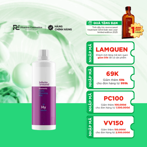 Juliette Armand Hydra Cleansing Milk: Sữa Rửa Mặt Dịu Nhẹ, Dưỡng Ẩm Chuyên Sâu