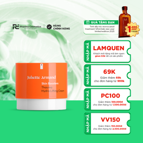 JULIETTE ARMAND THAVMA HYDRA LIFTING CREAM: Kem Dưỡng Nâng Cơ, Xóa Nhăn & Cấp Ẩm Chuyên Sâu