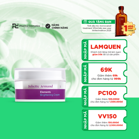 JULIETTE ARMAND BRIGHTENING CREAM: Kem Dưỡng Làm Sáng Da, Ngăn Ngừa & Cải Thiện Nám