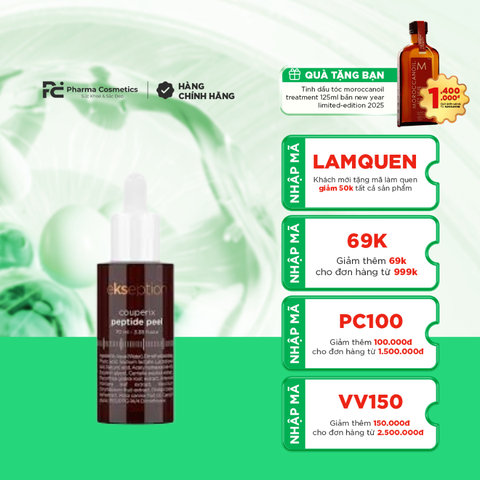 EKSEPTION COUPERIX PEPTIDE PEEL / TINH CHẤT PEEL PHỤC HỒI DA NHIỄM CORTICOID