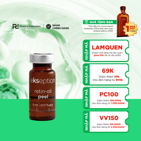 EKSEPTION RETIN-OIL PEEL 5ML / TINH CHẤT PEEL CĂNG BÓNG, TRẺ HÓA, GIẢM MỤN VÀ TRẮNG SÁNG DA 