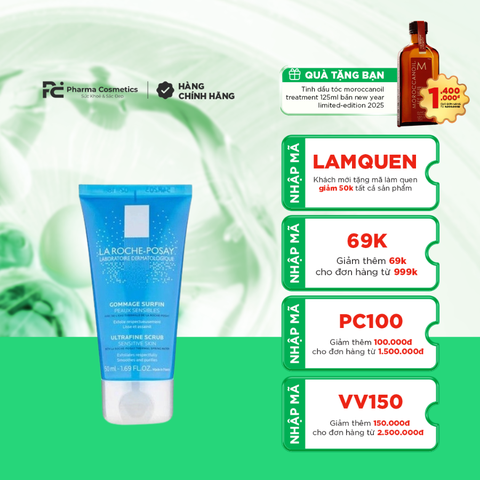 LA ROCHE POSAY ULTRAFINE SCRUB SENSITIVE SKIN / GEL LÀM SẠCH TẾ BÀO CHẾT DÀNH CHO DA NHẢY CẢM