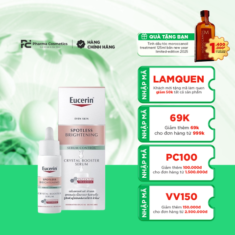 EUCERIN SPOTLESS BRIGHTENING BOOSTER SERUM / TINH CHẤT GIẢM THÂM NÁM, DƯỠNG SÁNG CHO DA NHỜN, HỖN HỢP