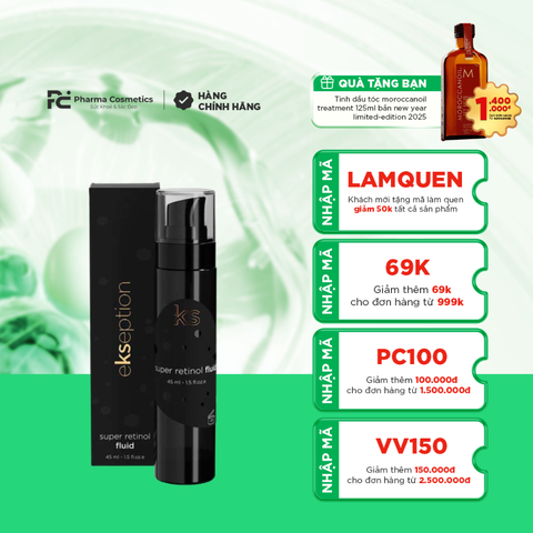 EKSEPTION SUPER RETINOL FLUID / TINH CHẤT GIÚP GIẢM MỤN VÀ GIẢM NẾP NHĂN TRÊN DA