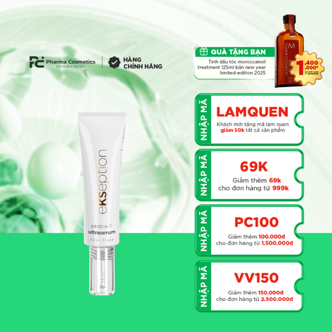 EKSEPTION PROBIO-T ULTRASERUM / TINH CHẤT DƯỠNG ẨM VÀ LÀM GIẢM MỤN, GIẢM MẬN ĐỎ 