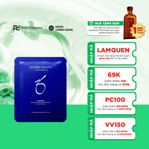 Zo Skin Health Skin Brightening Sheet Masque / Mặt Nạ Làm Sáng & Trẻ Hóa Làn Da