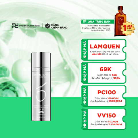 ZO SKIN HEALTH SUNSCREEN + PRIMER BROAD-SPECTRUM SPF 30 / KEM CHỐNG NẮNG PHỔ RỘNG SPF30