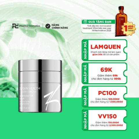 ZO SKIN HEALTH GROWTH FACTOR SERUM / SERUM GIÚP TÁI TẠO CHUYÊN SÂU