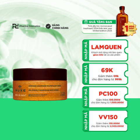 NUXE REVE DE MIEL DELICIOUSLY NOURISHING BODY SCRUB / TẨY TẾ BÀO CHẾT CHO TOÀN THÂN