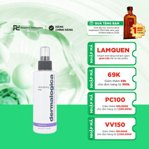 DERMALOGICA ULTRACALMING MIST: Xịt Dưỡng Ẩm Chuyên Sâu - Làm Dịu & Phục Hồi Làn Da Nhạy Cảm