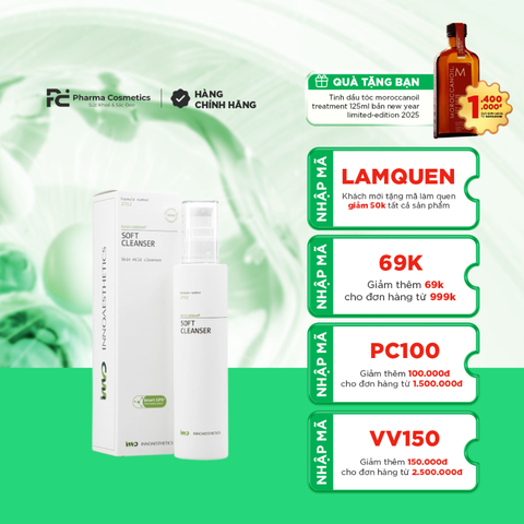INNOAESTHETICS INNO-DERMA SOFT CLEANSER/ SỮA RỬA MẶT DỊU NHẸ CHO MỌI LOẠI DA INNOAESTHETICS INNO-DERMA SOFT CLEANSER