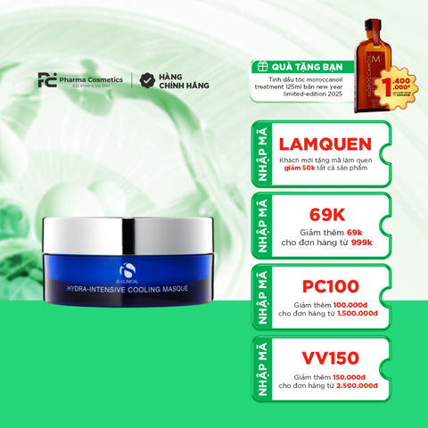 IS CLINICAL HYDRA-INTENSIVE COOLING MASQUE 120G/ MẶT NẠ HỒI SINH LÀN DA IS CLINICAL HYDRA-INTENSIVE COOLING MASQUE 120G