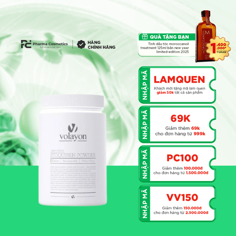 VOLAYON STOQUIREN POWDER: Mặt Nạ Thanh Lọc & Kiểm Soát Dầu Nhờn Cho Làn Da Sáng Khỏe