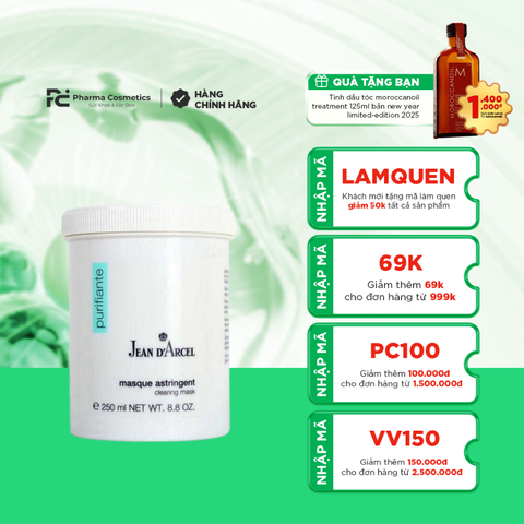 JEAN D’ARCEL CLEARING MASK / MẶT NẠ GIẢM MỤN VÀ SE KHÍT LỖ CHÂN LÔNG ( 250ML)