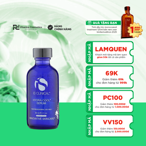 IS CLINICAL HYDRA-COOL SERUM 60ML/ TINH CHẤT PHỤC HỒI DA HƯ TỔN, CẤP NƯỚC, CHỐNG OXY HÓA VÀ NGĂN NGỪA MỤN
