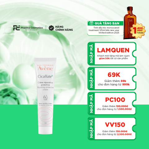 AVENE CICALFATE + REPAIRING CREAM / KEM PHỤC HỒI CÁC VÙNG DA MỎNG MANH VÀ NHẠY CẢM, DA TỔN THƯƠNG