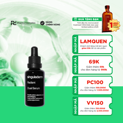 SINGULADERM RADIANT DUAL SERUM / TINH CHẤT LÀM SÁNG VÀ ĐỀU MÀU DA
