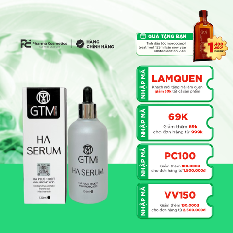 GTM HA SERUM /  TINH CHẤT CẤP ẨM, TRẺ HOÁ VÀ NGĂN NGỪA DA LÃO HÓA