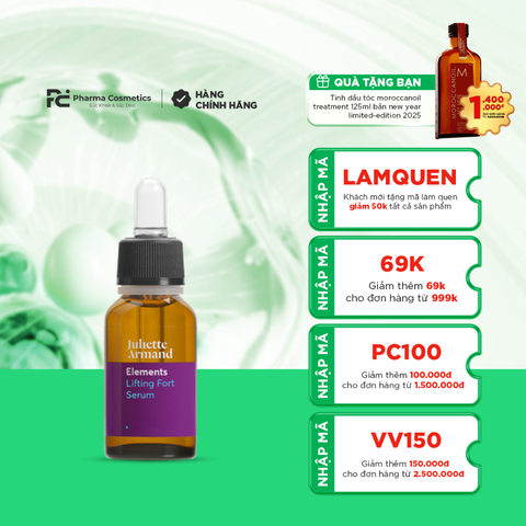 JULIETTE ARMAND LIFTING FORT SERUM: Tinh Chất Nâng Cơ & Săn Chắc Tức Thì, Cải Thiện Nếp Nhăn