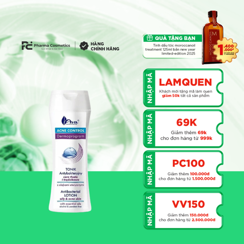 AVA LABORATORIUM ACNE CONTROL ANTIBACTERIAL LOTION / LOTION CHO DA DẦU MỤN