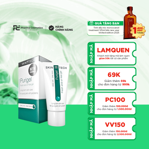 SKINTECH PURIGEL / GEL TRỊ MỤN, GIẢM NHỜN 